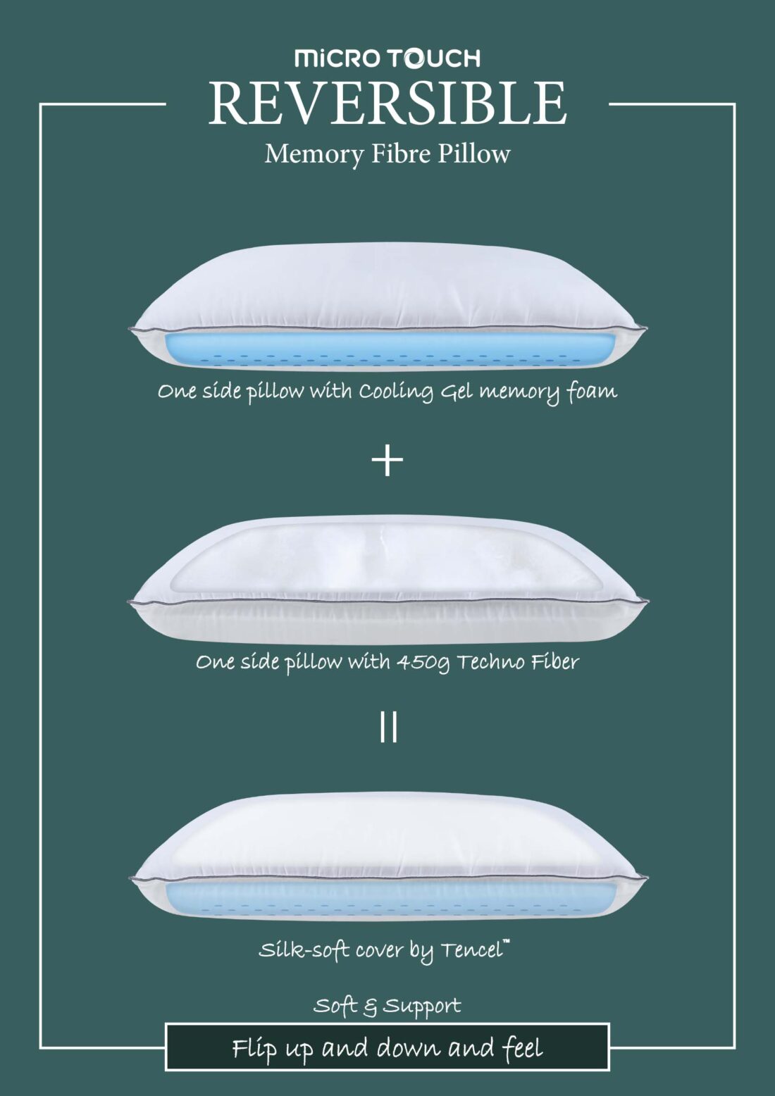 MICROTOUCH REVERSIBLE PILLOW - Image 6